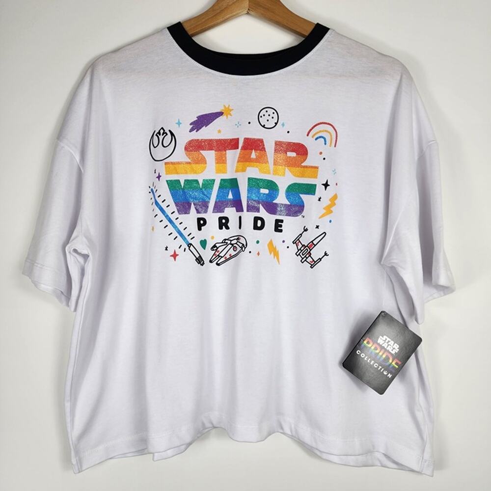 Disney Star Wars Pride Crop Tee with Petal Back XL